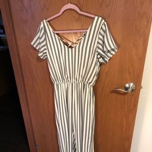 Stripped romper